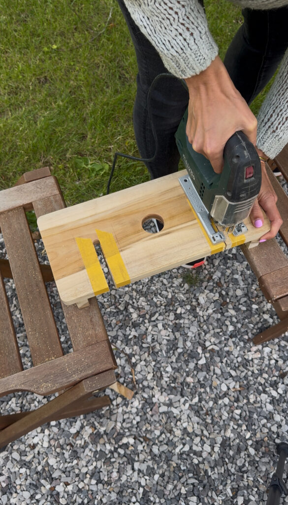 DIY planche apéro en bois