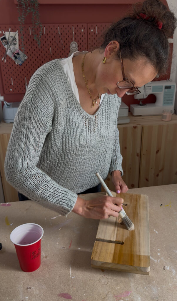 DIY planche apéro en bois