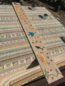 DIY toise murale personnalisée pour une babyshower