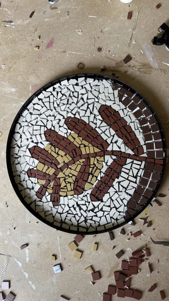 Table Ikea GLADOM en mosaïques