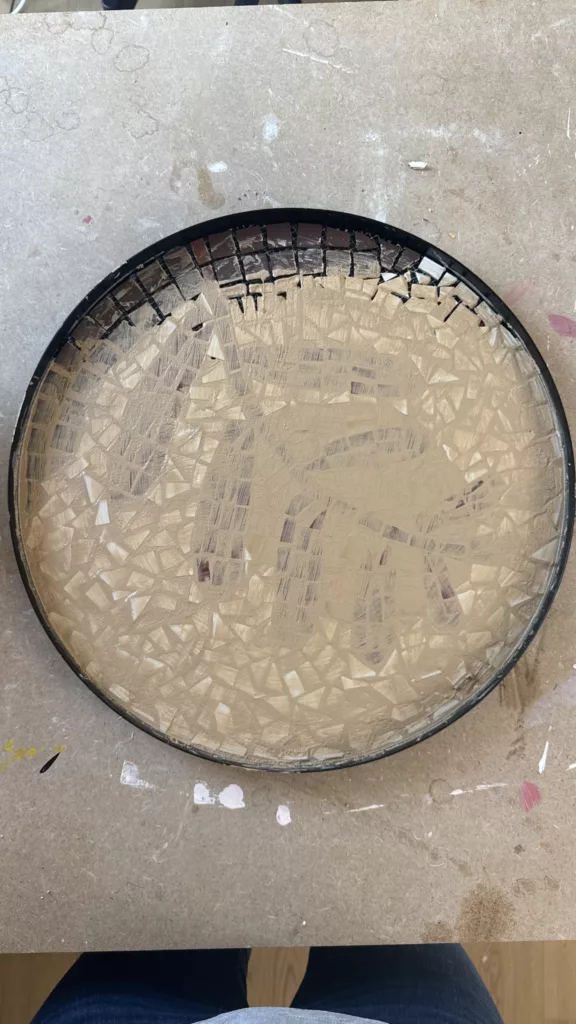 Table Ikea GLADOM en mosaïques